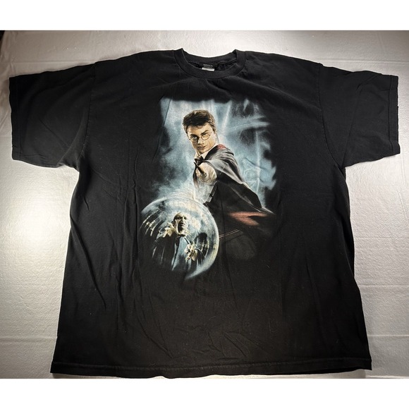 Harry Potter Other - Vintage Harry Potter Shirt Mens 2XL Black Y2K 2005 Goblet of Fire Promo Tee